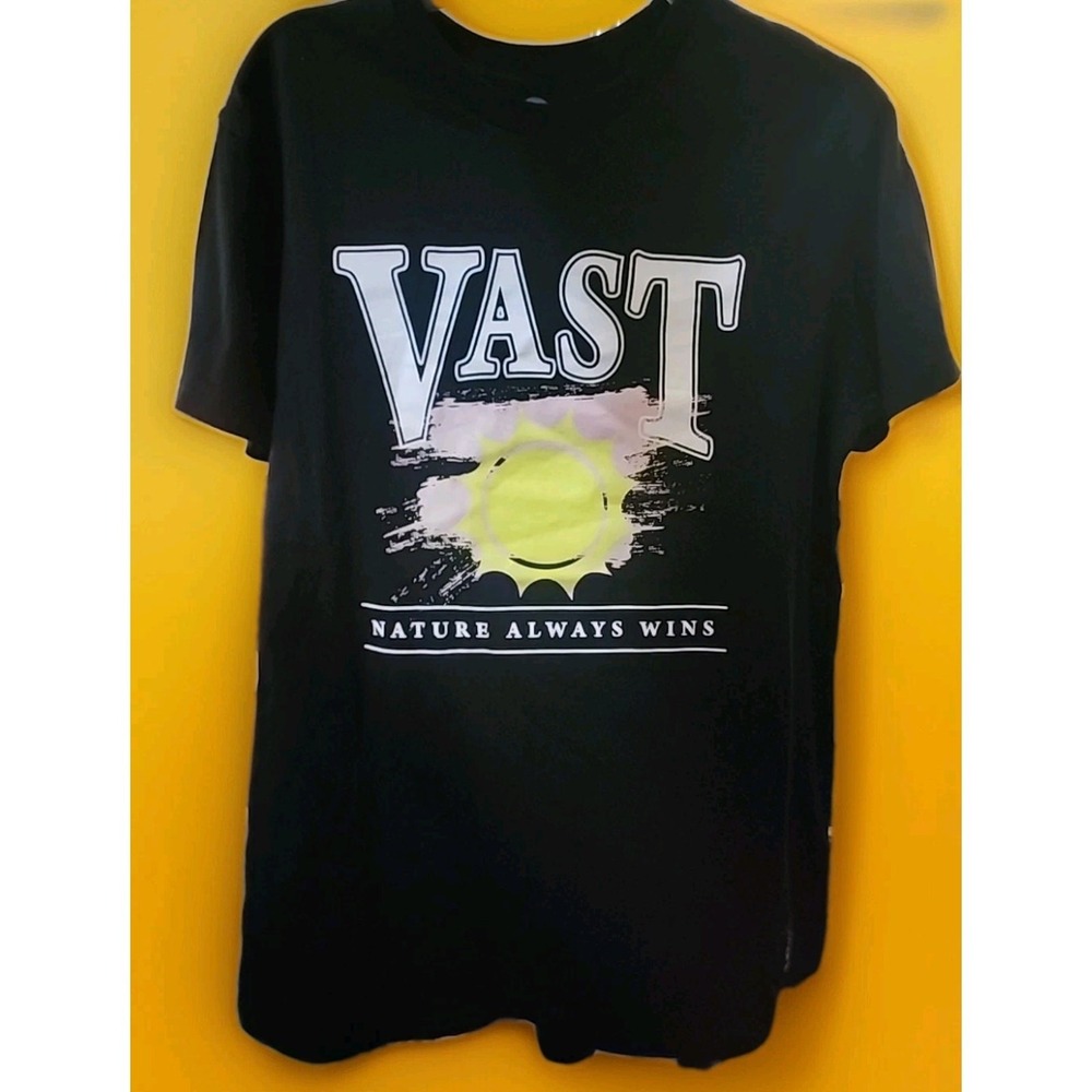 Vast Surfer Tee Shirt Nature Always Wins Mens Medium Beach Cr10 Excellent NWT